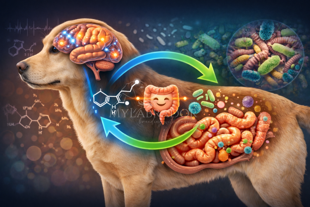 Asse intestino-cervello nel cane: come il cibo influenza la mente e la salute Asse intestino-cervello nel cane: come il cibo influenza la mente e la salute