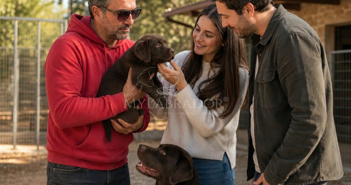 Perché in MyLabrador non consegniamo i cuccioli senza prima incontrarci in sede