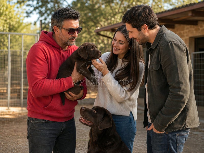 Perché non consegniamo cuccioli senza prima incontrarci in sede Perché in MyLabrador non consegniamo i cuccioli senza prima incontrarci in sede