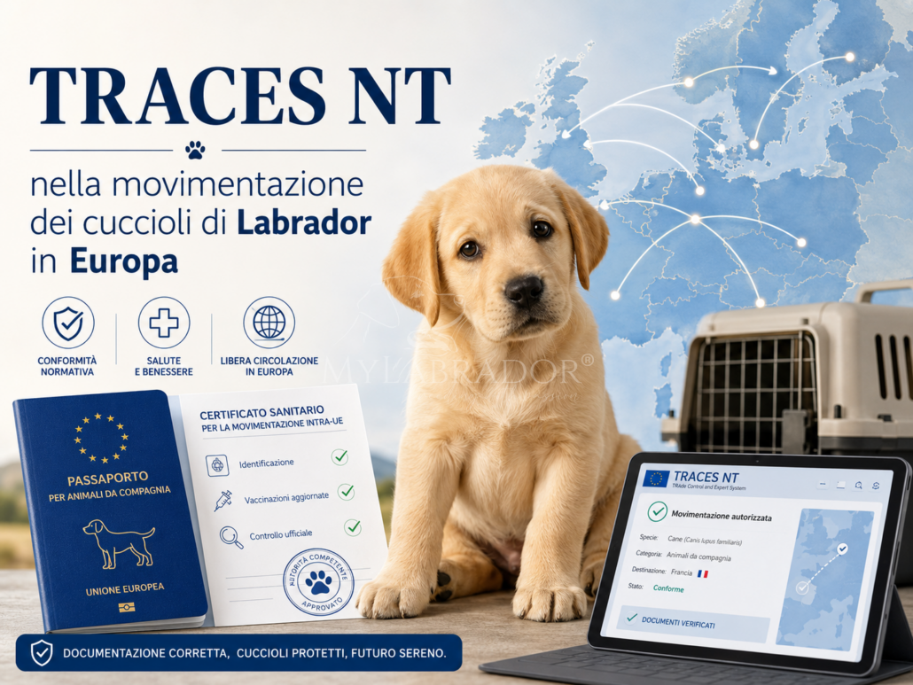 TRACES NT e movimentazione dei cuccioli: guida completa alla normativa 2026 TRACES NT e movimentazione dei cuccioli: guida completa alla normativa 2026